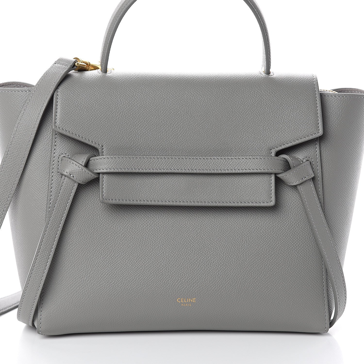 Celine Grained Calfskin Micro Belt Bag Cloud 6 of 8