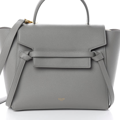 Celine Grained Calfskin Micro Belt Bag Cloud 6 of 8