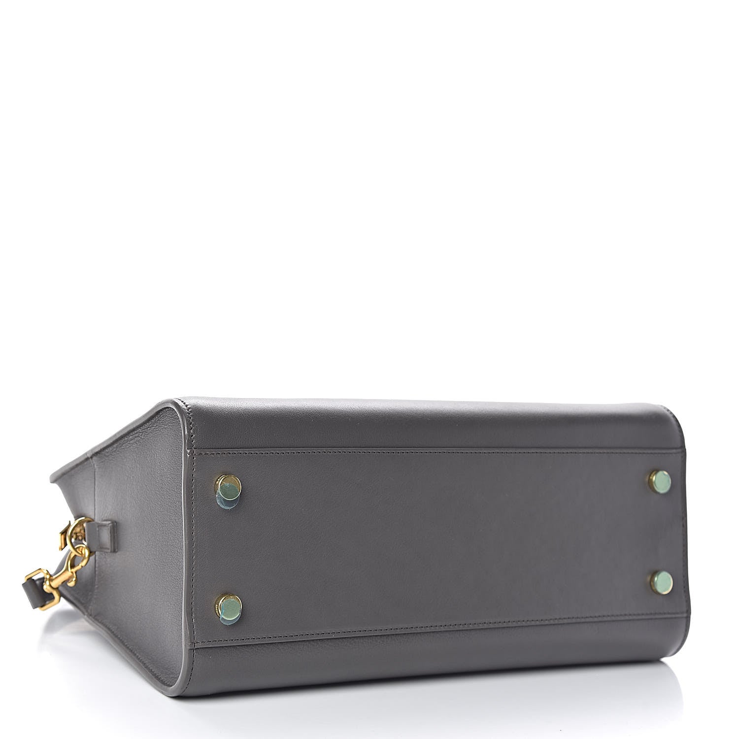 Saint Laurent Calfskin Small Monogram Cabas Grey 5 of 10