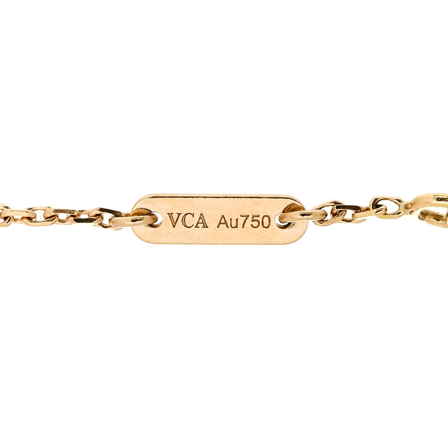 18K Yellow Gold Mother of Pearl Sweet Alhambra Butterfly Bracelet