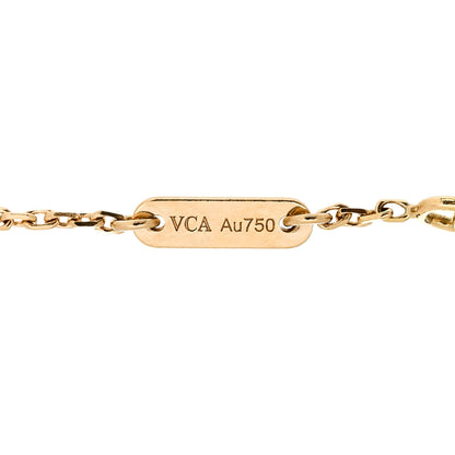 Van Cleef & Arpels 18K Yellow Gold Mother of Pearl Sweet Alhambra Butterfly Bracelet 3 of 5