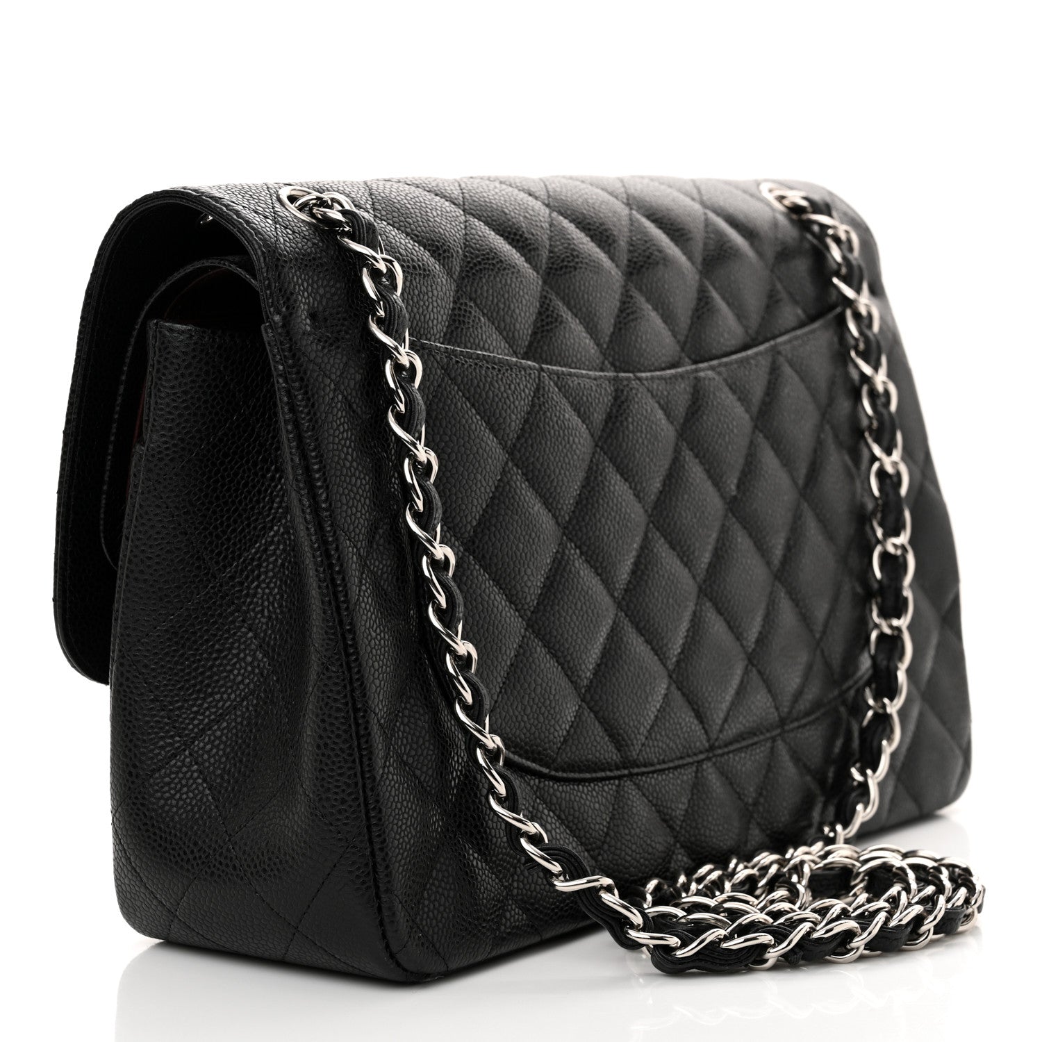 Chanel Caviar Quilted Jumbo Double Flap Black 3 of 11