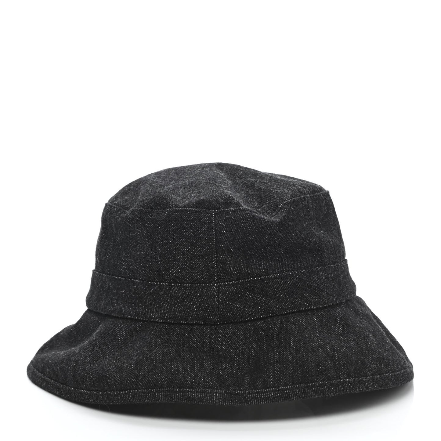 Denim Logo Bucket Hat L Black