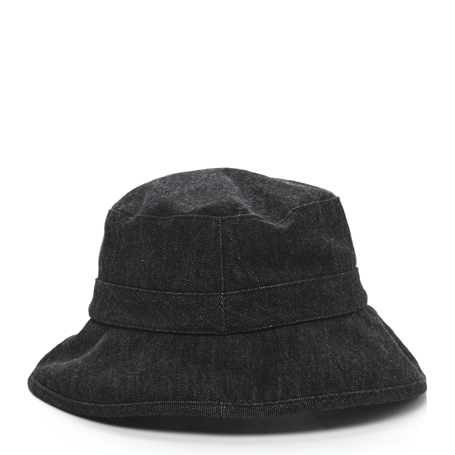 Chanel Denim Logo Bucket Hat L Black 6 of 11