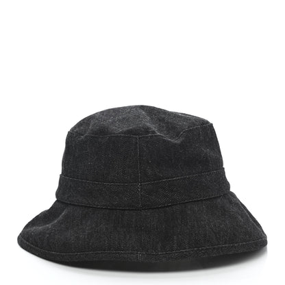Chanel Denim Logo Bucket Hat L Black 6 of 11