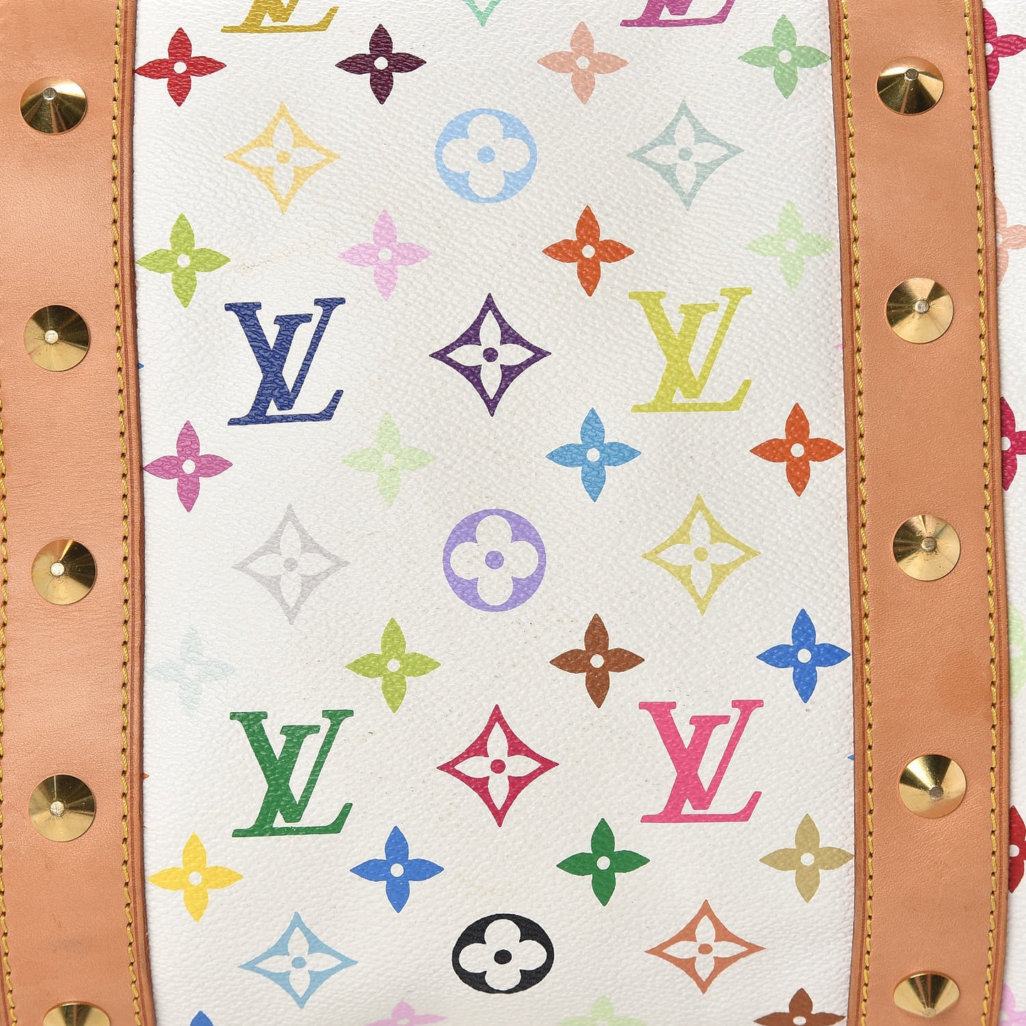Monogram Multicolor Keepall 45 White