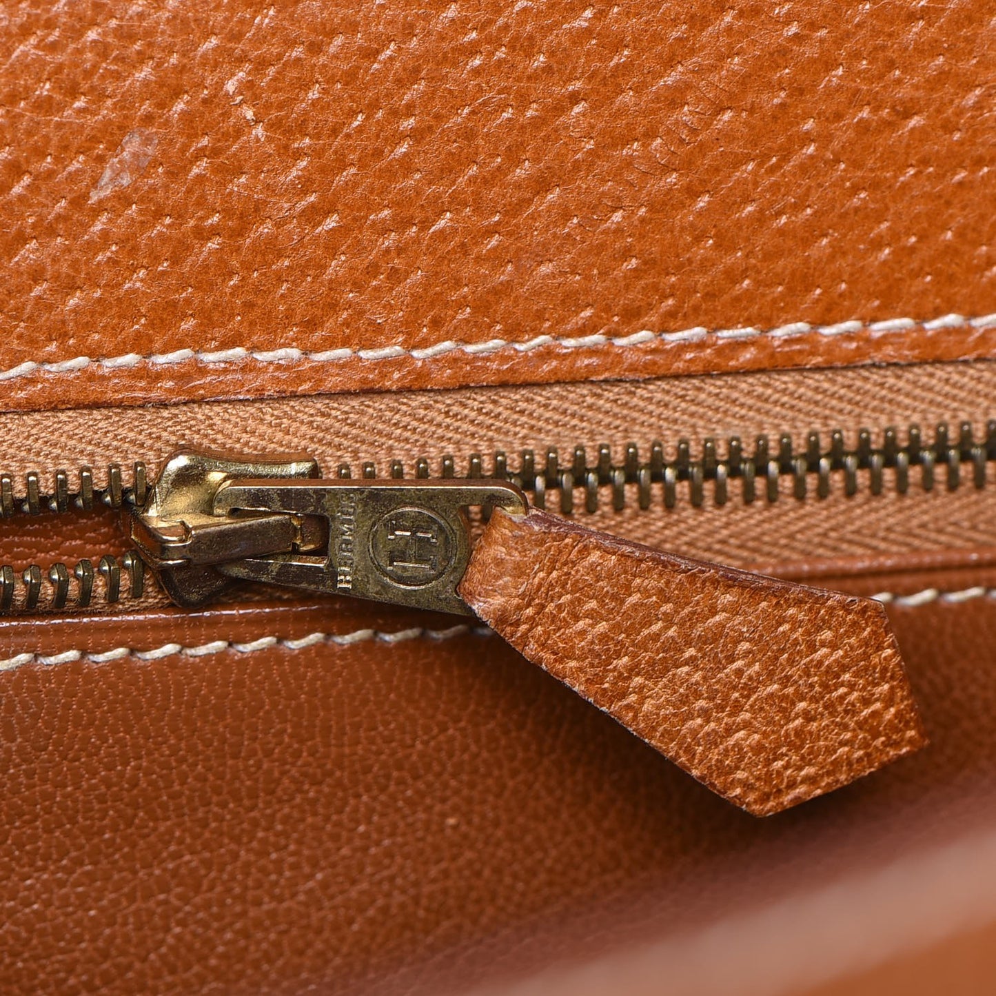 Peau Porc Sellier Kelly 32 Gold