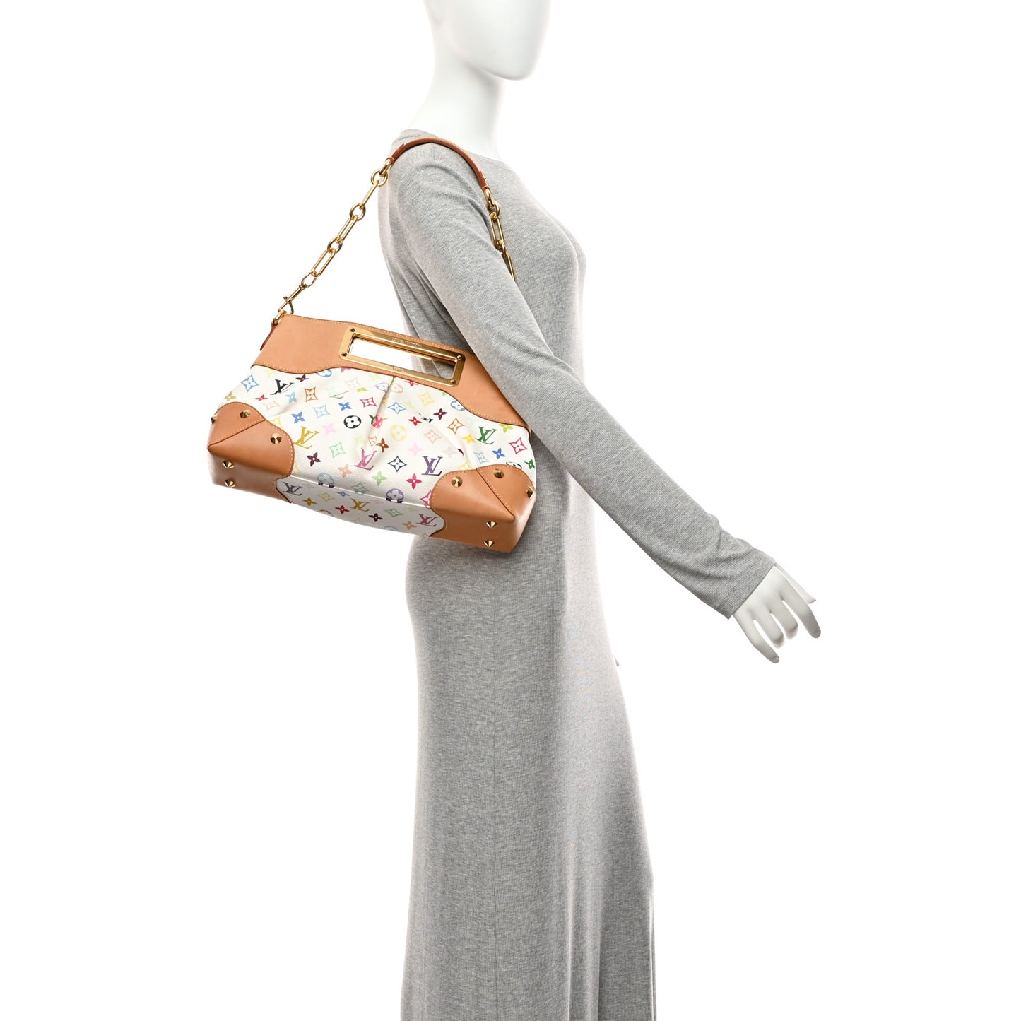 Monogram Multicolor Judy MM White