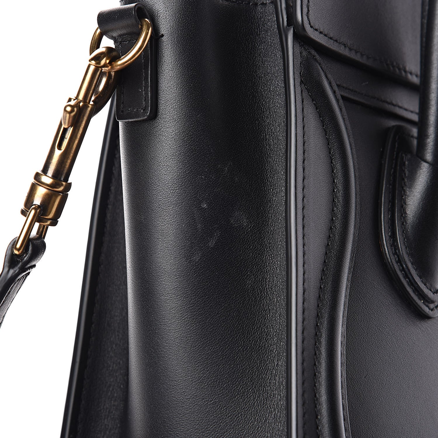 Celine Smooth Calfskin Nano Luggage Black 10 of 12