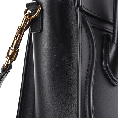 Celine Smooth Calfskin Nano Luggage Black 10 of 12