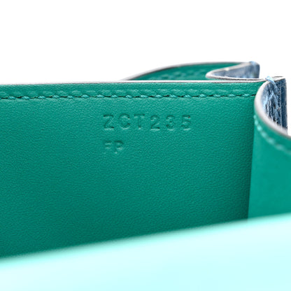 Hermes Chevre Mysore Verso Constance 18 Bleu De Prusse Vert Verone 7 of 11