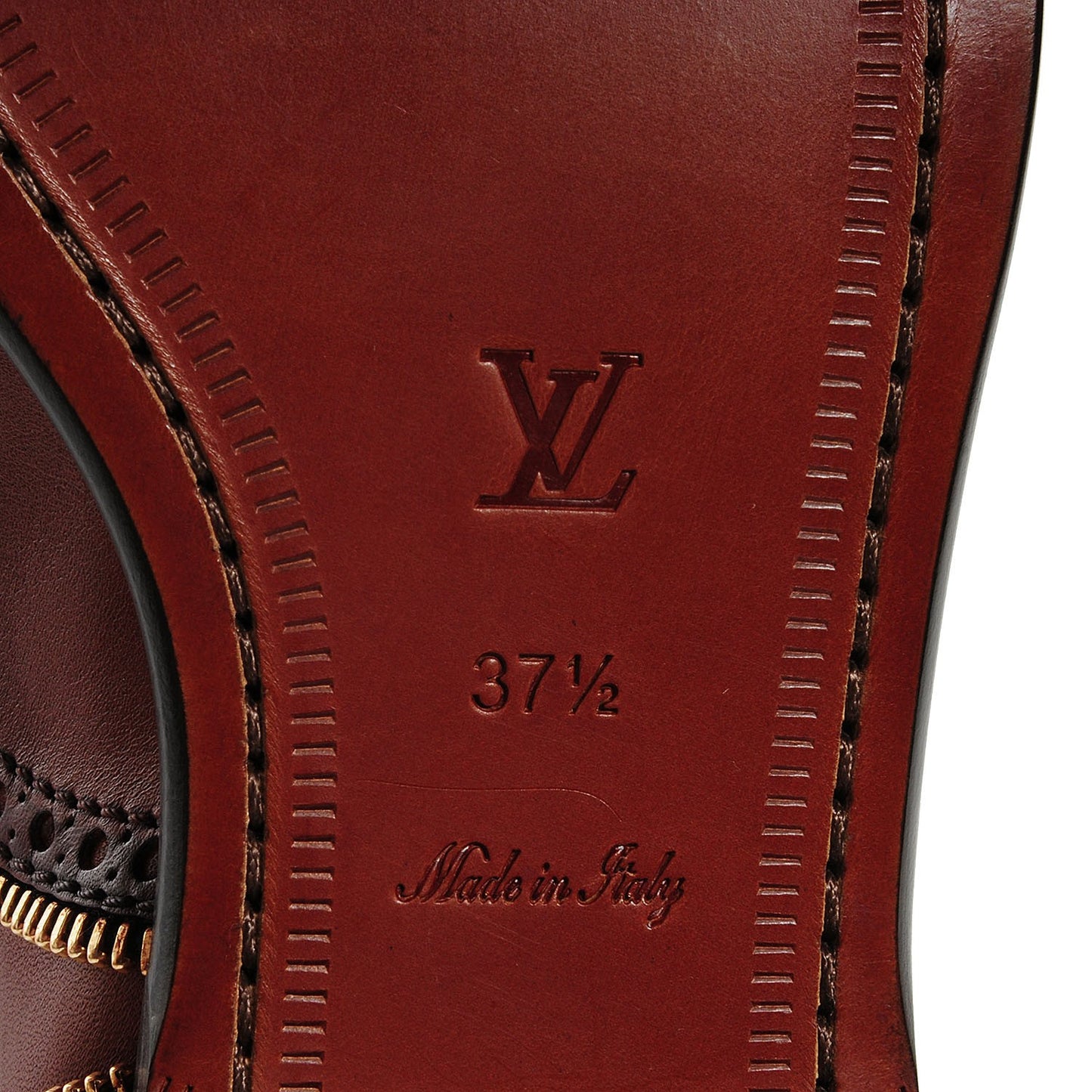 Calfskin Tomboy Richelieu Oxford Flats 37.5 Cognac