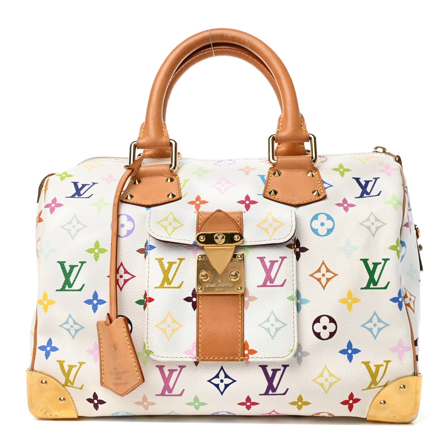 Louis Vuitton Monogram Multicolor Speedy 30 White 1 of 4