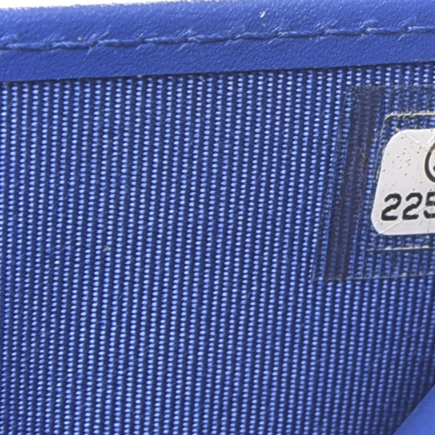 Chanel Caviar Chevron Quilted Compact Flap Wallet Bright Blue 8 of 9