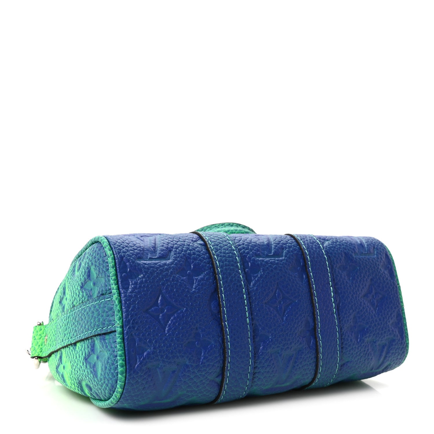 Louis Vuitton Taurillon Illusion Keepall XS Bleu Vert 1819673