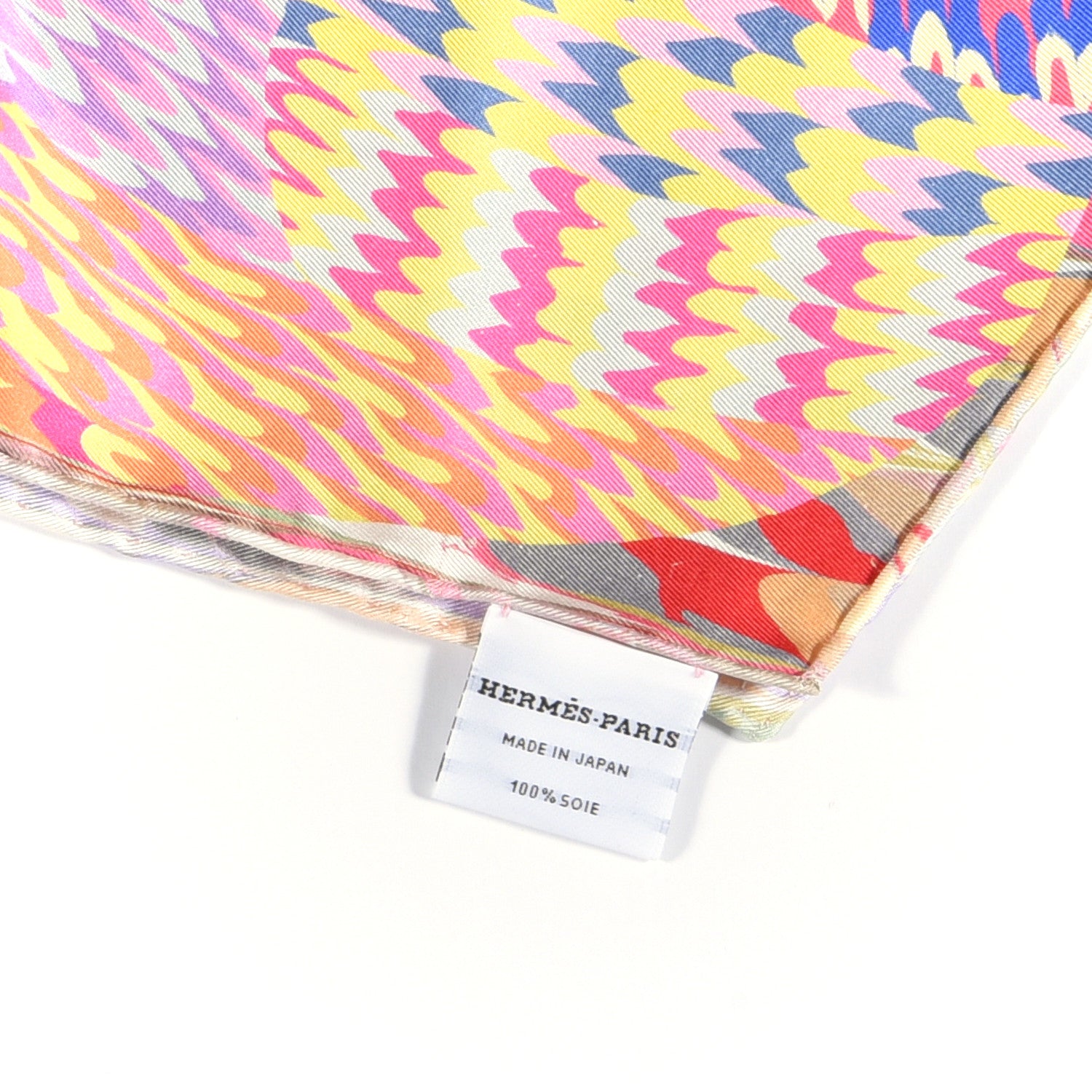 Hermes Silk Marble Muffler Rose Vert Violet 3 of 3