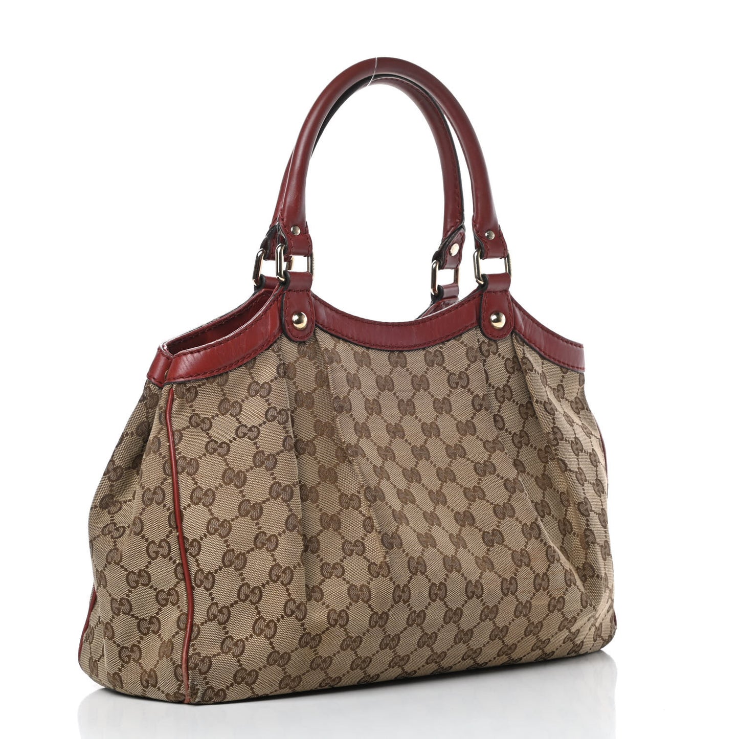 Monogram Medium Sukey Tote Dark Red