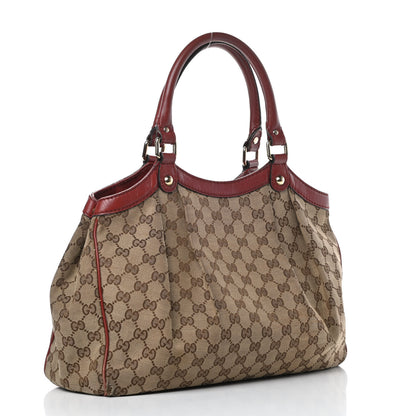 Gucci Monogram Medium Sukey Tote Dark Red 3 of 22