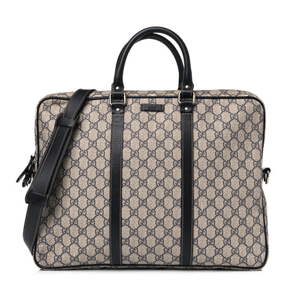 Gucci GG Plus Monogram Medium Briefcase Navy 1 of 23
