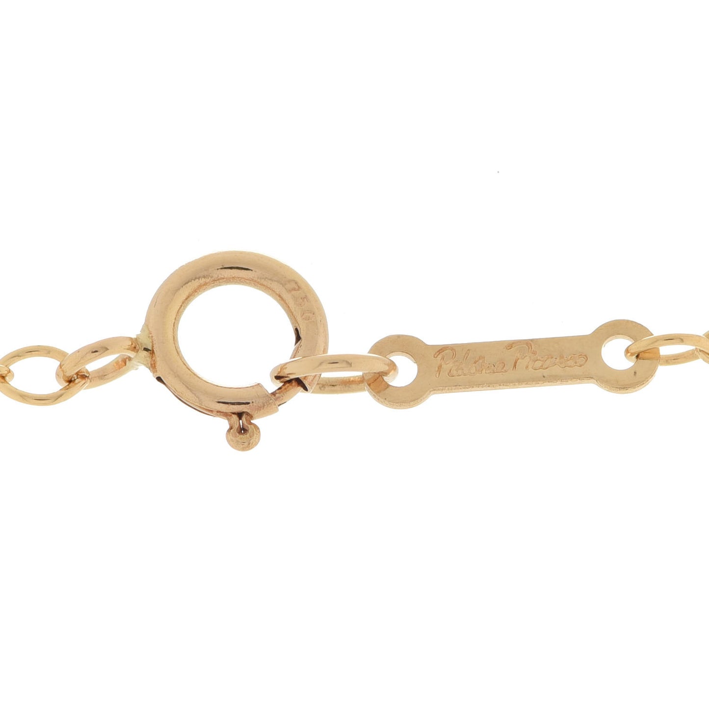 18K Yellow Gold Paloma Picasso Graffiti X Pendant Necklace