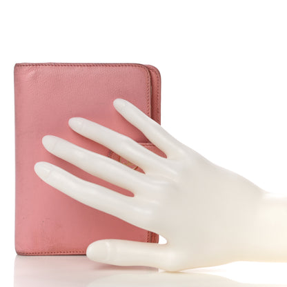 Chanel Grained Calfskin CC Button Pocket Agenda Cover Pink 2 of 28