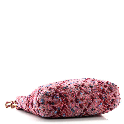 Chanel Tweed Quilted Chanel 22 Pink Burgundy 5 of 11