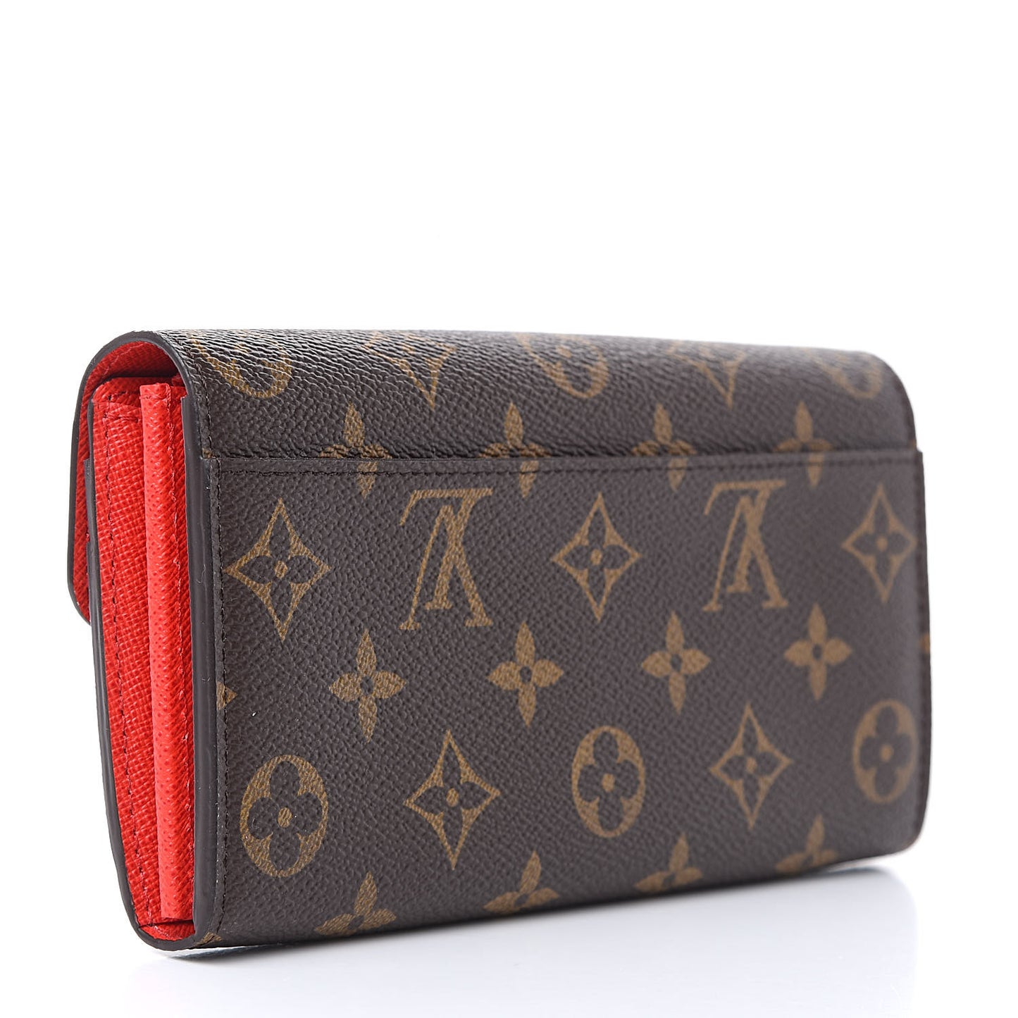 Monogram Sarah Wallet NM Coquelicot