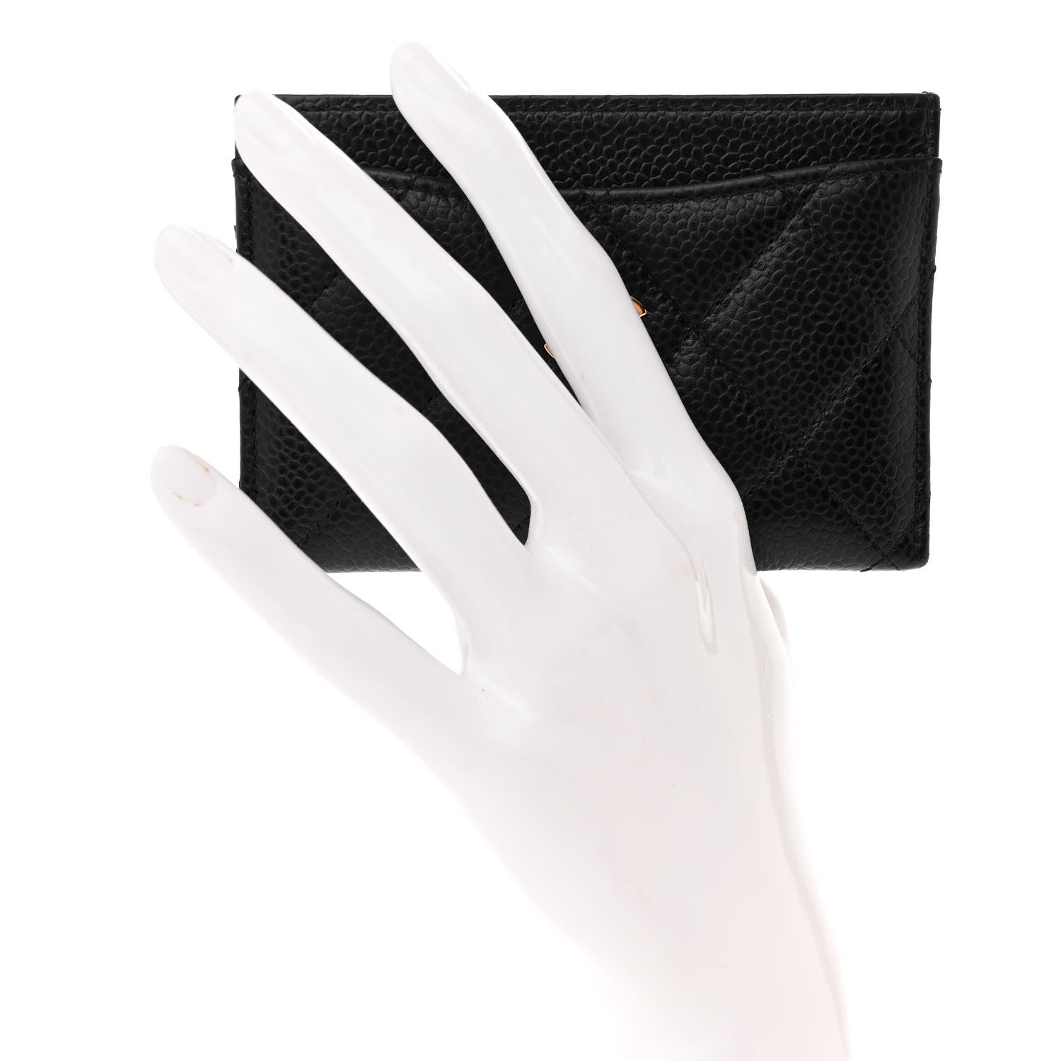 Chanel Caviar Quilted Card Holder Black 2 of 9