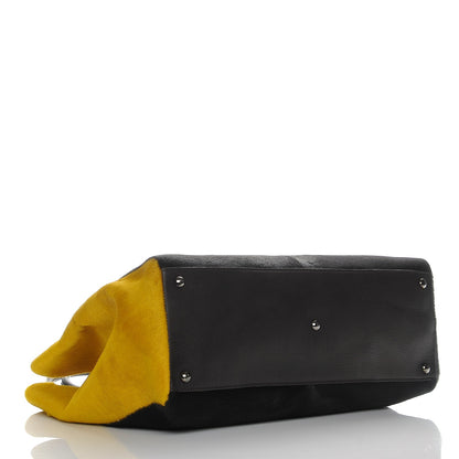 Fendi Calf Hair Large 2jours Tote Brown Giallo Acciaio 4 of 7
