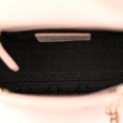 Christian Dior Lambskin Cannage Mini Lady Dior Rose Poudre 4 of 13