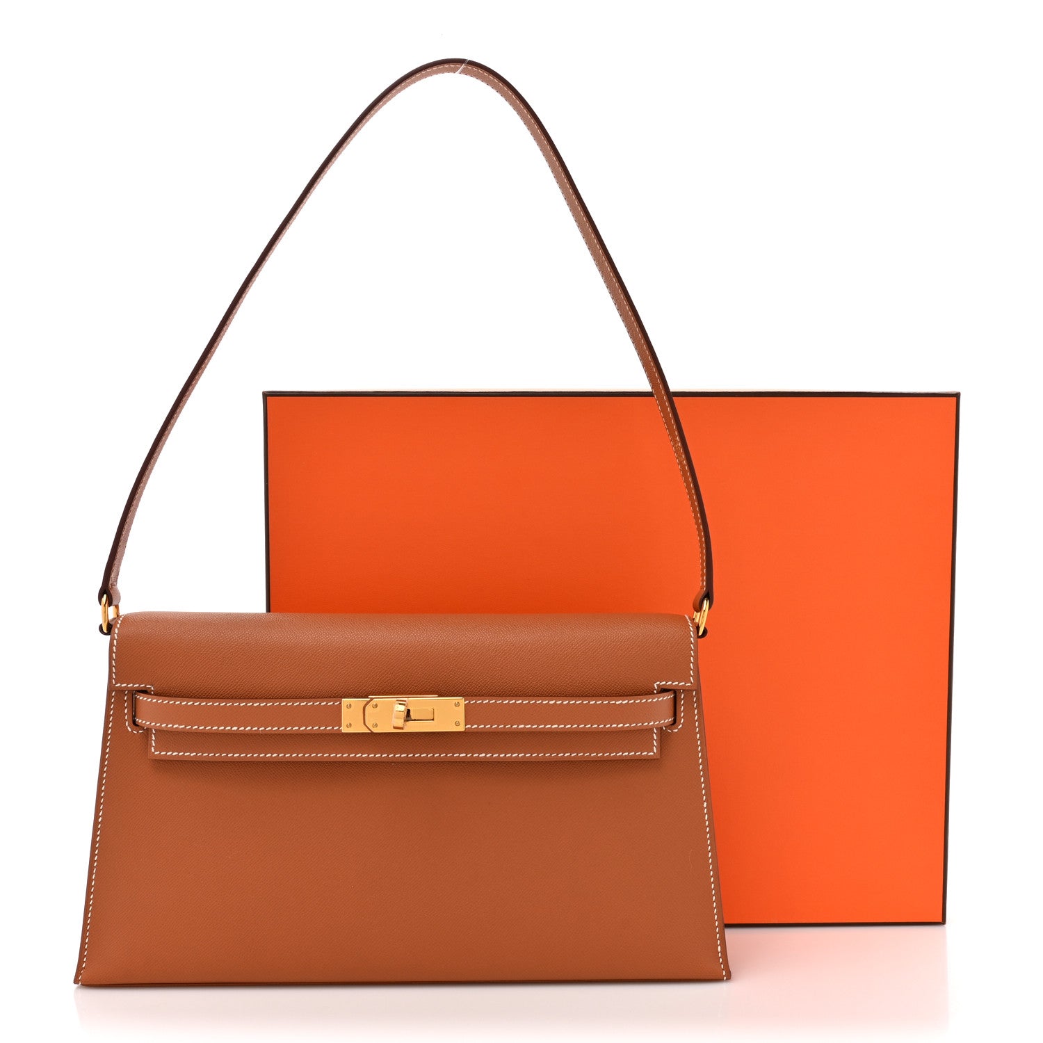 Hermes Madame Calfskin Kelly Elan Gold 11 of 11