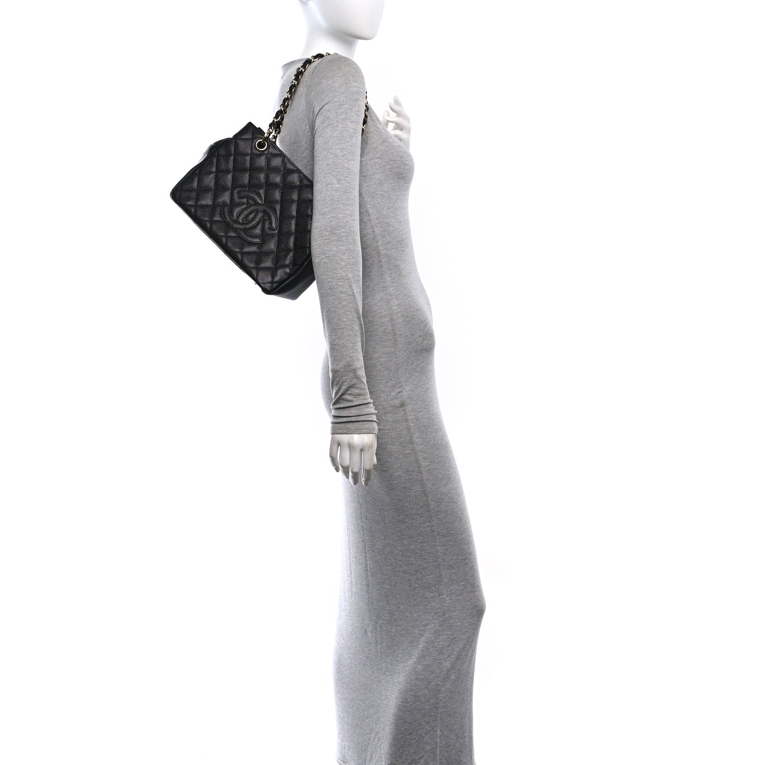 Chanel Caviar Quilted Petit Timeless Tote PTT Black 2 of 10