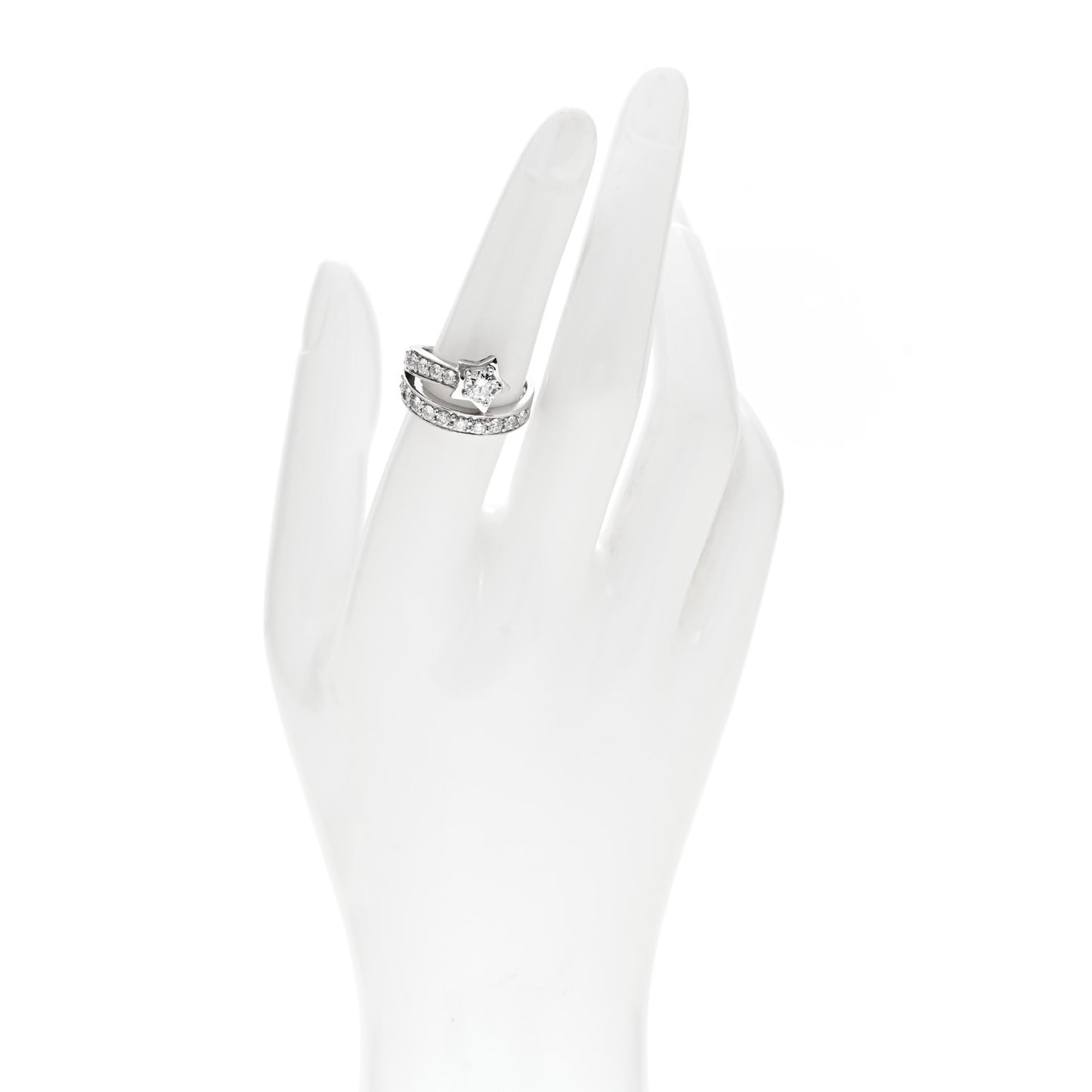 Platinum Diamond 1.50ctw Shooting Star Ring  53 6.5