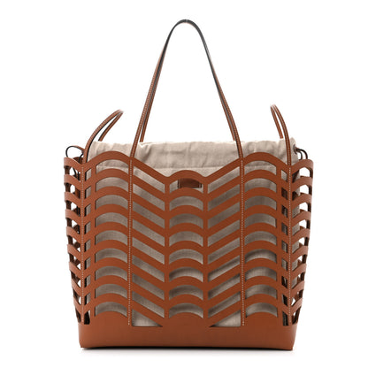 Chloe Calfskin Medium Kayan Basket Tote Bag Caramel 1 of 13