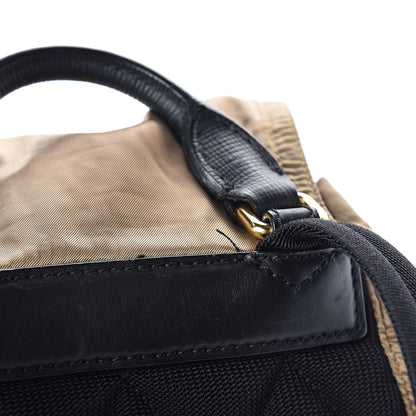 Burberry Metallic Satin Nylon Medium Rucksack Backpack Gold 8 of 10