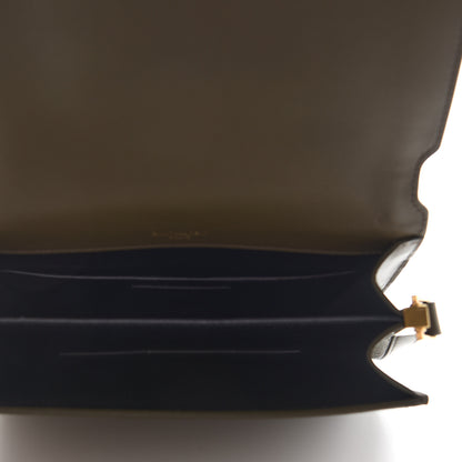 Saint Laurent Suede Smooth Calfskin Monogram Medium Solferino Soft Satchel Olive 5 of 8