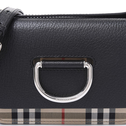 Burberry Goatskin Vintage Check Mini D-Ring Bag Black 9 of 9
