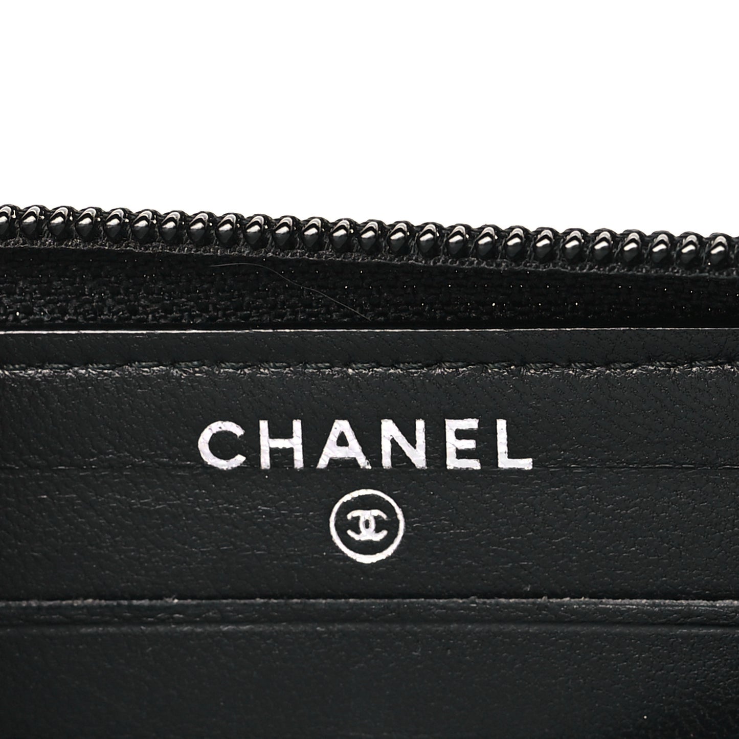 Lambskin Quilted Small Boy Zip Around Wallet Black