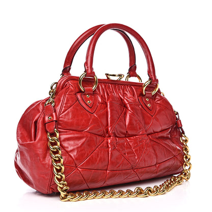 Marc Jacobs Lambskin Quilted Stam Red 3 of 14