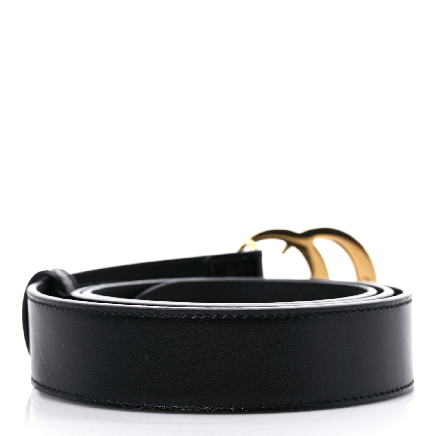 Gucci Plutone Calfskin Double G 30mm Belt 90 36 Black 2 of 6