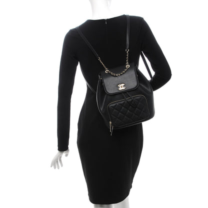 Chanel Caviar Quilted Business Affinity Backpack Black 2 of 8