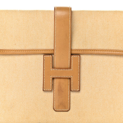 Hermes Toile Vache Jige PM Clutch 8 of 14