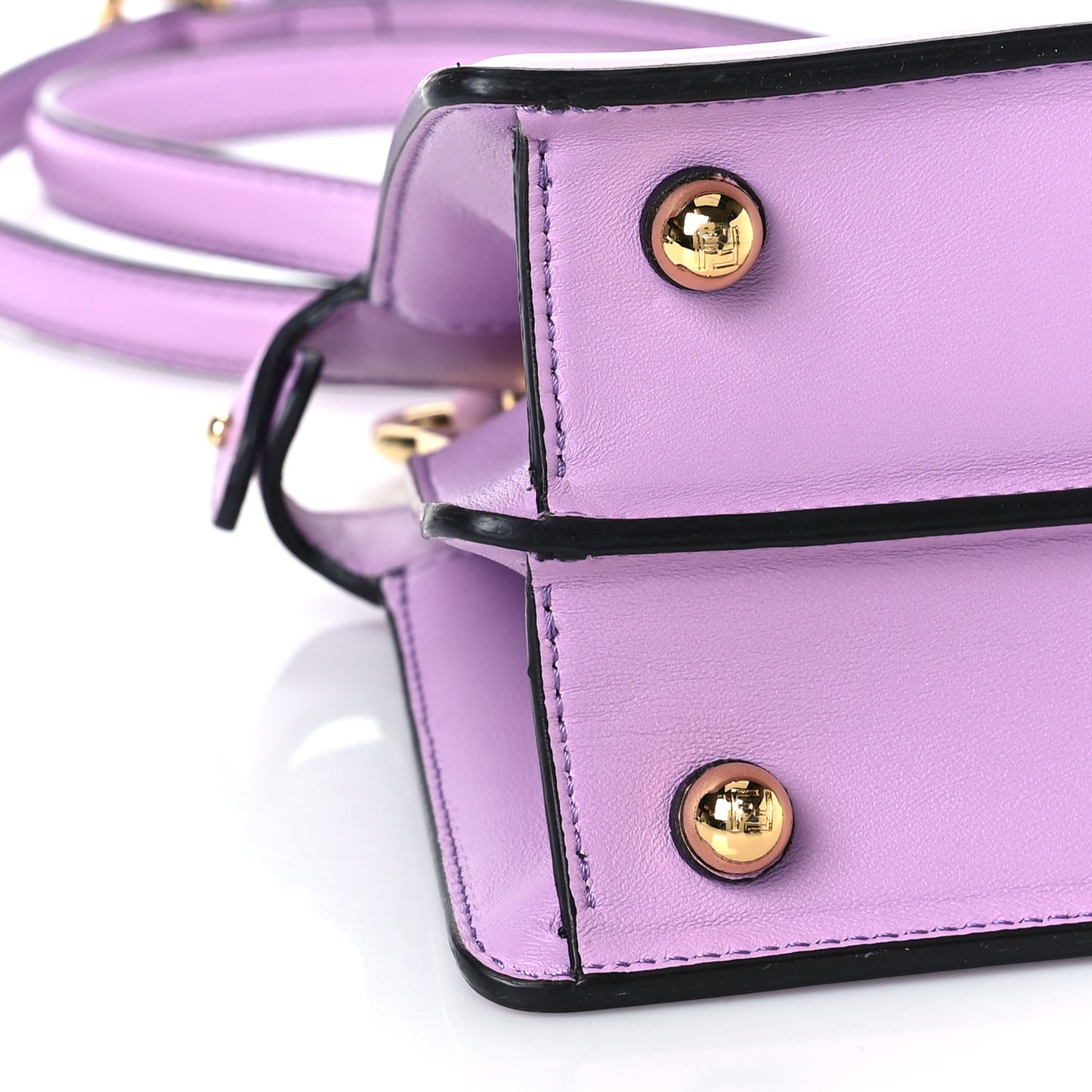 Shiny Nappa Petite Peekaboo I SEE U Satchel Violetta