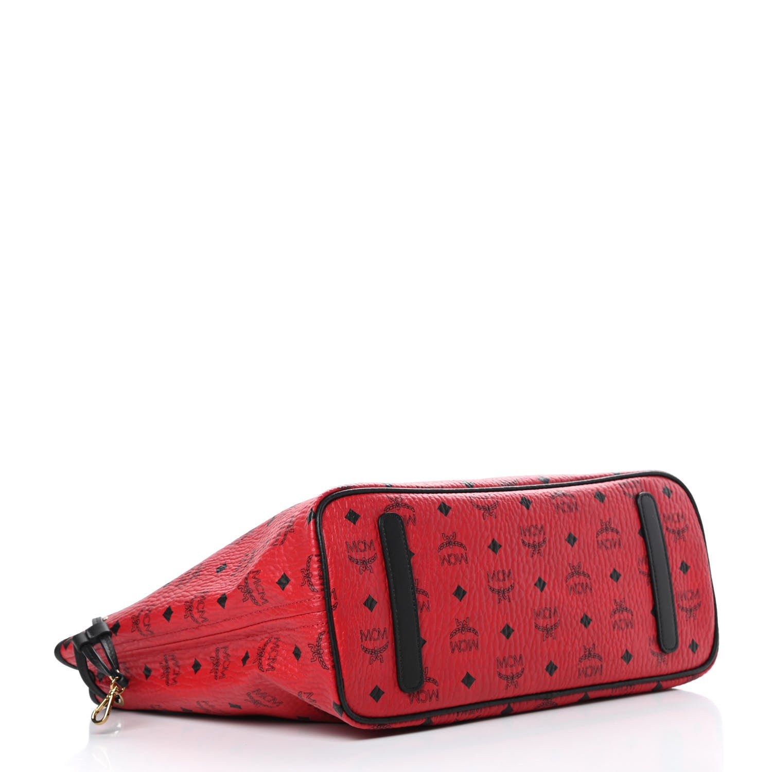 MCM Visetos Medium Liz Reversible Shopper Red 7 of 17