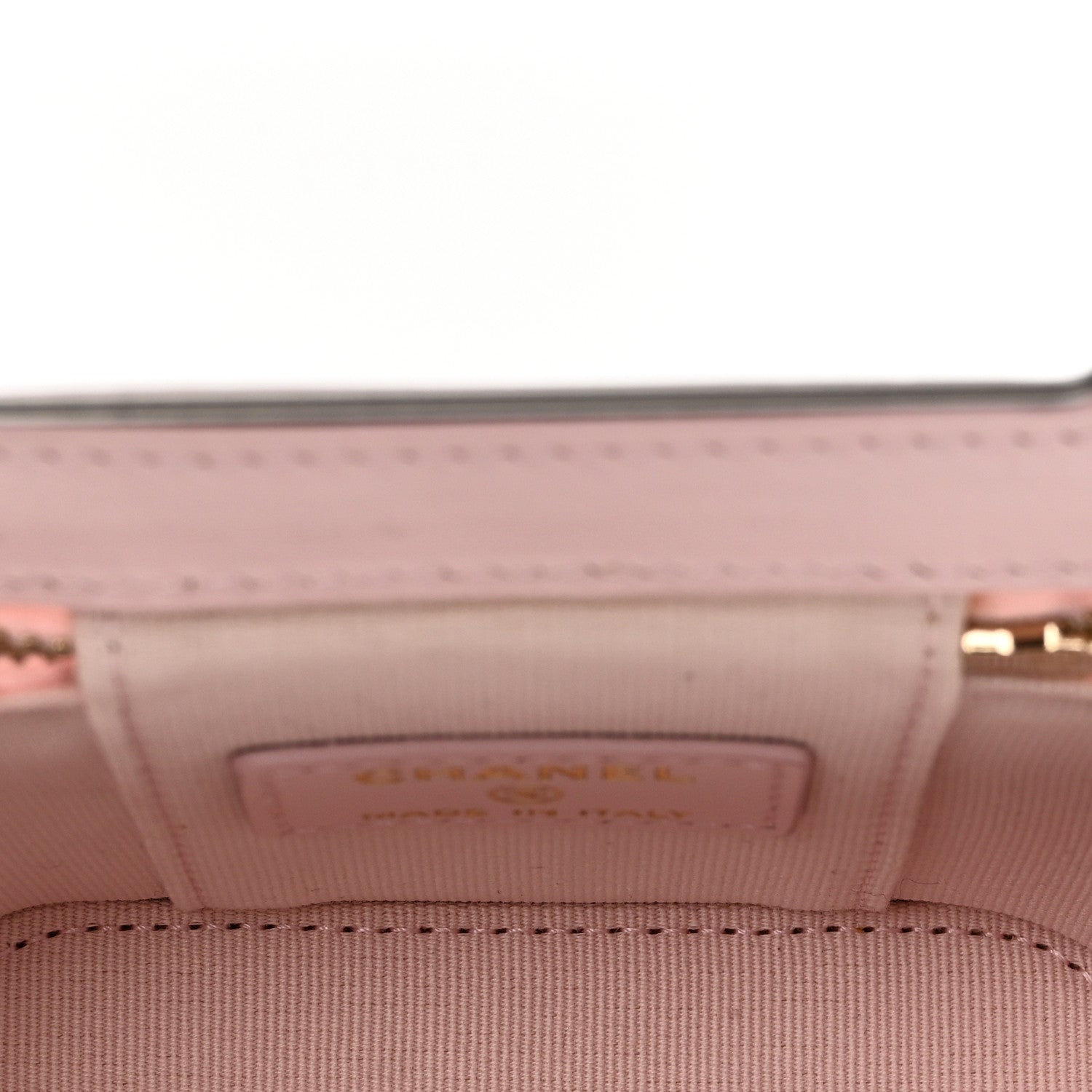 Chanel Lambskin Quilted Enamel Coco Mini Vanity Case With Chain Pink 5 of 10