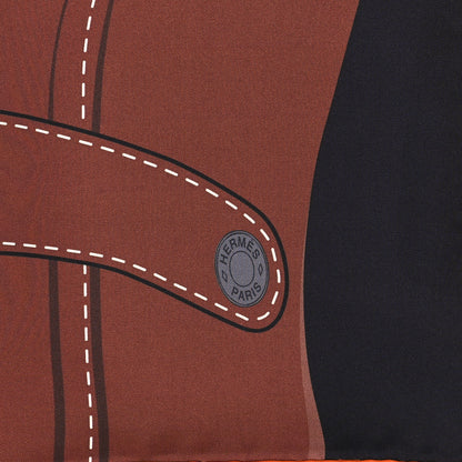 Hermes Silk Double Face Formula One Scarf 90 Vert De Gris Marine 2 of 4