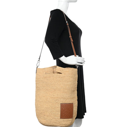 Loewe Raffia Paula's Ibiza Slit Tote Bag Natural Tan 2 of 10
