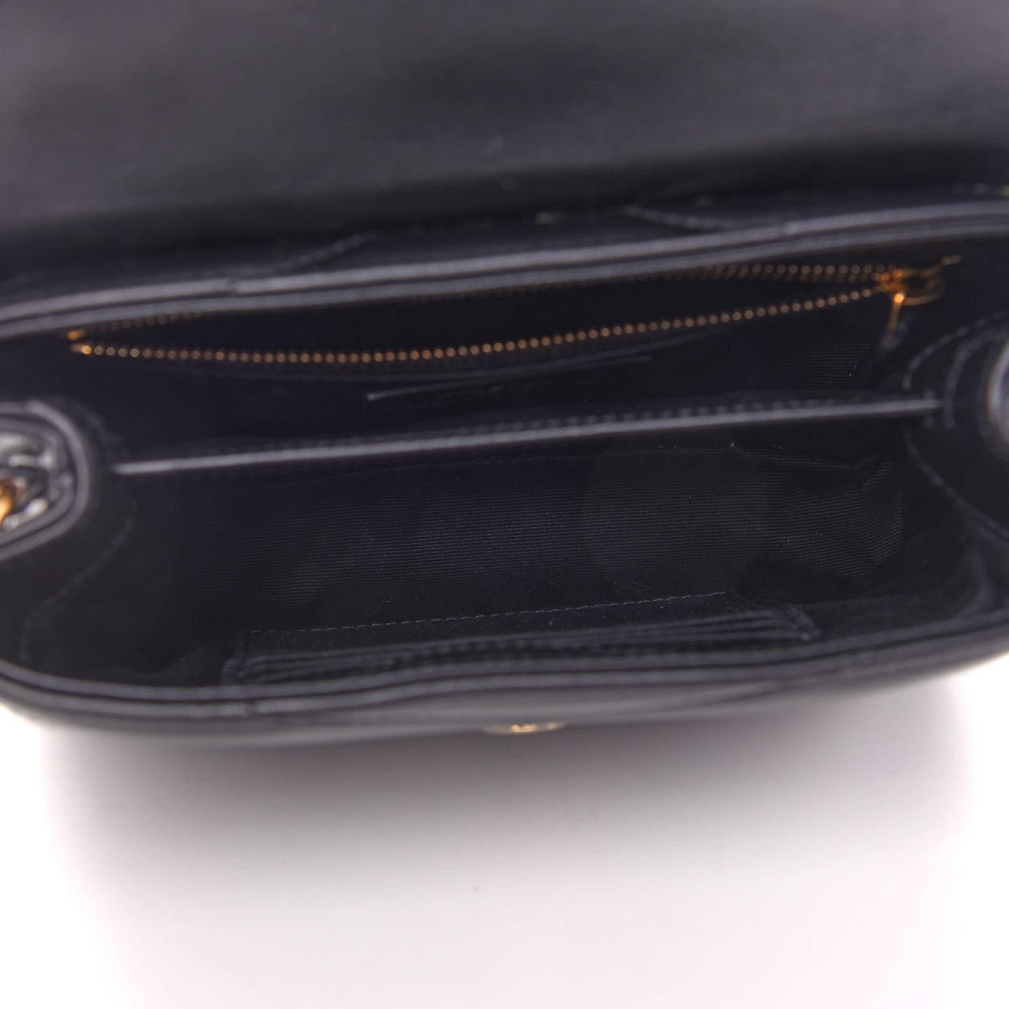 Calfskin Y Quilted Monogram Toy Loulou Crossbody Bag Black