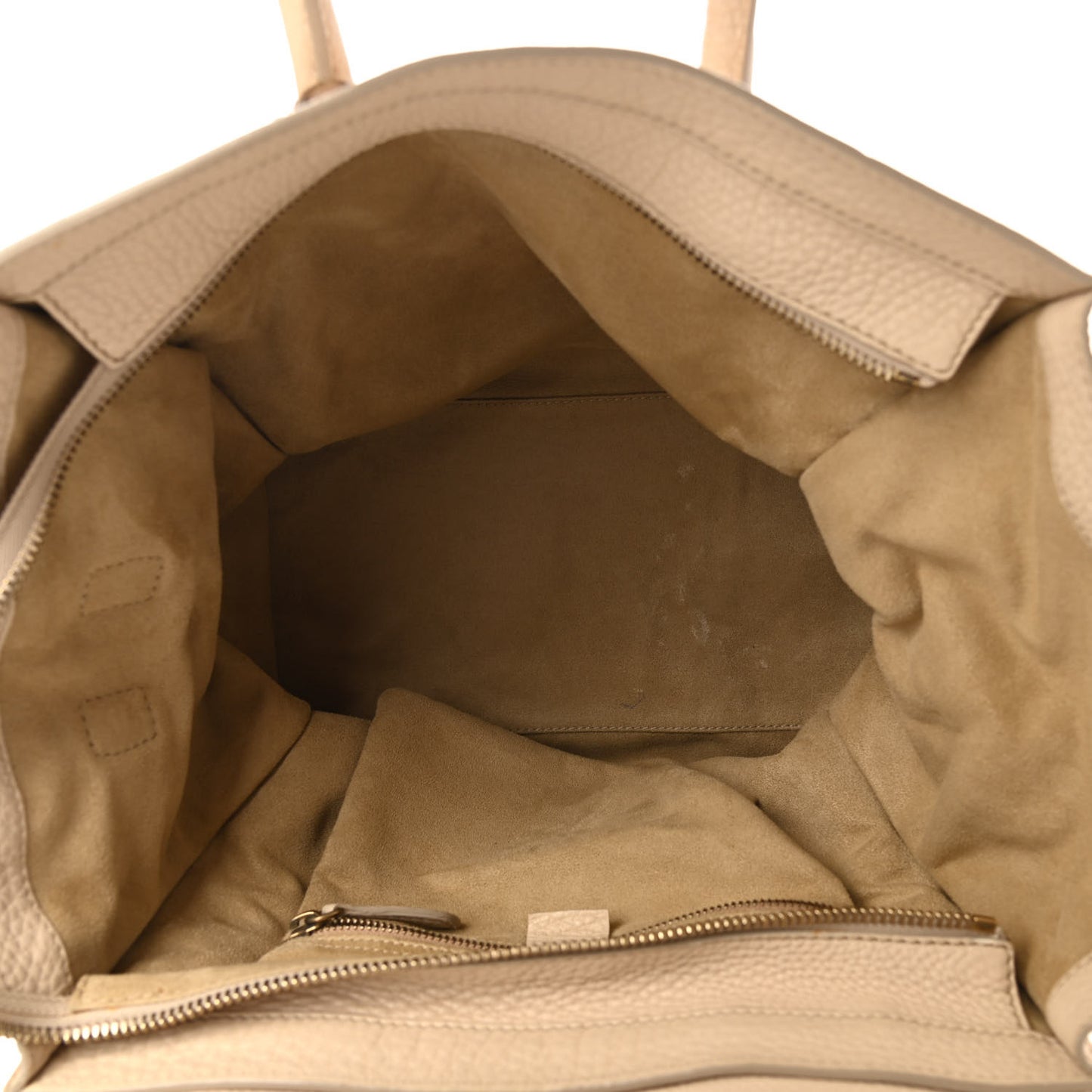 Drummed Calfskin Mini Luggage Dune