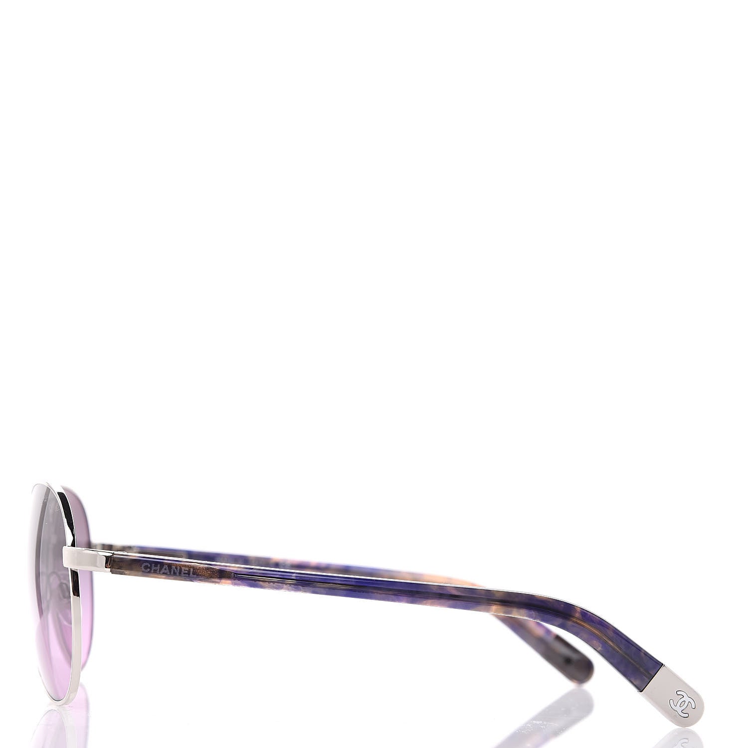 Chanel CC Aviator Sunglasses 4201 Purple 2 of 8